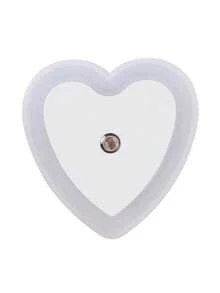 US/EU Plug LED Night Light With Dusk To Dawn Sensor, Heart Shaped Sensor Night Light, Suitable For Bedroom, Kitchen, Stairs, Hallway And Garden