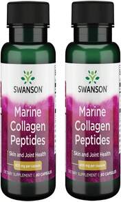 Swanson Hydrolyzed Fish Collagen Type I 400 Milligrams 60 Capsules (2 Pack) - 白色的 - 查看 1