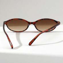 1pc Women's Cat Eye Narrow Vintage Versatile Street Style Fashion Glasses, Suitable For Parties And Events Boho Vacay Vacay Vibes Preppy Style For Back To School - 彩色 - 查看 4