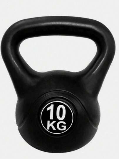 LEMON FITNESS Kettlebell Pesa mancuerna rusa plastica de 10 kg para entrenamiento funcional