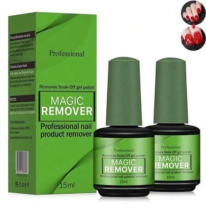 Nail Polish Remover , 3 Min Quickly Remover Nail Polish, No Harm To Skin, No Irritating Odor, No Need For Foil, Soaking Or Wrapping, No Acetone