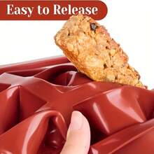 2pcs Non Stick Silicone Chocolate Mold Granola Bar Mold Candy Bar Mold For Baking Chocolate Energy Bars Protein Nutrition Cereal Bars Cheesecake
