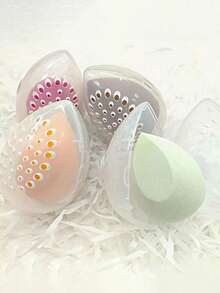 1/3/5 Cosmetic Eggs For Makeup And Shape Beauty Storage Box, Christmas Gift,Cheap,Stocking Stuffers,Makeup,Makeup Tools,Cheap Stuff,Gifts,Gifts For Women,Christmas Gifts,Giveaways,Travel,Cheap Stuff,Travel Essential - Multicolor - View 5