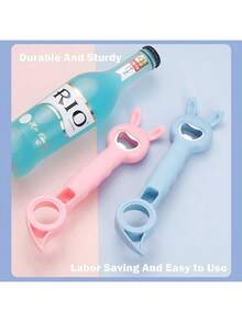 Bottle Opener Can Opener Jar Opener For Weak Hands, Cute 4-In-1 Multi Function Beer Opener For Seniors With Arthritis/Child Gift - Random Color - View 7
