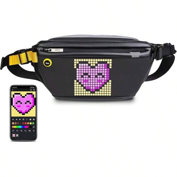 Divoom Rionera LED para mujer, con visualizacin LED, Negro, Pequeo