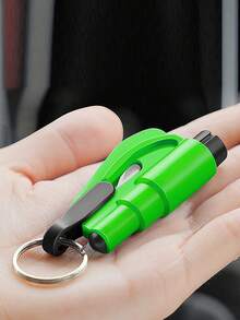 1pc/3PCS/6PCS 2-In-1 Emergency Seat Belt Cutter With Car Keychain, Hammer, Mini Fire Hammer, Car Emergency Escape Tool, Window Breaker, Portable Rescue Tool Keyring, Emergency Hammer