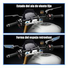 Motorcycle Rearview Mirror Invisible Modified Universal Reflector - Black - View 4