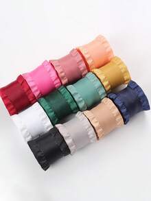 1 pièce Ruban satin, 2,2 cm x 5 yards, emballage de gâteau, emballage de fleurs pour cadeaux, ruban en polyester pour ourlet de robe, nœud fait main, accessoire pour cheveux, accessoire vestimentaire, ruban à volants, décoration de mariage, DIY fait main, coiffe, broche