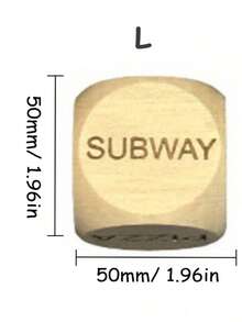 1pc Carved Wooden Decision Dice: Personalized Fun Gift, Portable Dice For Couples Date Night, Wedding Night, Creative Gift For Him/Her, Unique Dice Set, Date Night Idea, Customized Anniversary Gift, Couples Game, Wedding Gift, Romantic Gift For Couples - Multicolor - View 6