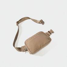 Everywhere - Rionera para mujer, 5 bolsillos con cierre de nailon, Gris marrn - Gris marrón - Ver 2