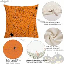 Juego de 4 Fundas de Almohada de Lino de Calabaza 18 x 18 Pulgadas - Multicolor - Ver 10