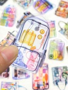 50pcs X-Ray Field Of View Sticker Cartoon Medical Equipment Decal DIY Scrapbook Laptop Suitcase Stationery Sticker For Doctor Gift - Multicolor - View 5