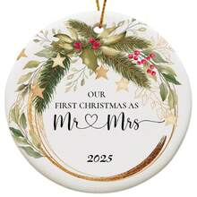 1 pieza Adorno personalizado de Primera Navidad, regalo de Navidad, regalo de Acción de Gracias, decoración del hogar