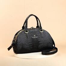 Bolso de mano elegante con diseño de nube, gran capacidad, sensación de alta gama, bolso de tote versátil para mujer, bolso cruzado elegante, minimalista para el uso diario, bolso de mujer de alta calidad con estampado de cocodrilo