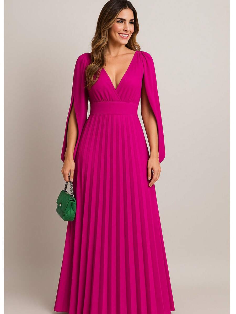 Women Dresses - Rose Red - View 1