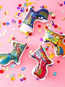 10/15/20Pcs Vibrant Confetti Cannons - Colorful PET Plastic Party Decorations With Star Heart & Boom! Designs For Weddings Birthdays Christmas New Year Halloween - Carnival Party Supplies & Favors Party Decorations Supplies Celebration Essentials Playful Graphics Best - Multiple Specifications and Colors - View 3