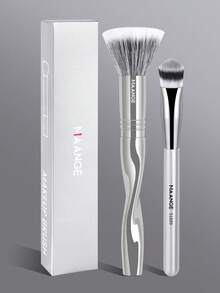 MAANGE 1pc/2pcs/3pcs/4pcs Triangle Brush, Protable Smudge Cosmetic Brush Makeup Brush With Foundation Brush Blush Brush Loose Powder Brush Contour Brush Highlighter Brush Makeup Tools Gift For Women & Girl Travel Makeup Brush 