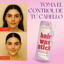 Cera para Peinar Cabello Mujer | Stick Control Frizz y Hairs | Fijación Natural sin Residuos | Cera Mate con Aroma Lavanda | para Chongo y Coleta Pulida - 1 - Ver 2