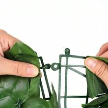 قطعة واحدة من السياج الاصطناعي الدائم الخضرة من أوراق الأفيري، سياج مزيف، ديكور الشرفة والفناء، نباتات خضراء مزيفة، ديكور منزلي طوال العام، بدون حاوية مطلوبة، مناسب للزفاف والخطوبة والربيع والكريسماس وعيد الهالوين والعيد الشكر - أخضر - مشاهدة 7