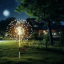 1pc/2pcs 90/120/150/180/200 LED Beads Solar Powered Fairy Lights, Waterproof IP65 For Garden, Patio, Outdoor Party, Wedding Decor - Warm White - View 10