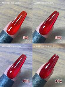 Miss Leia 1-9 15ml Autumn And Winter Nail Jelly Ankora Oxblood Red Glaze Gel Nail Polish Whitening Versatile Plasma Red Wine Red Ruby Red Nail Polish Popular Color Gel Varnish Beginner Nail Art UV LED Curing Can Soak Off Semi-Permanent Suitable For Beauty Salon Nail Salon Kit DIY Christmas Halloween Holiday Women's Gift Nail Art Suitable For All Seasons - 紅色 - 查看 4