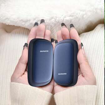 2pcs/Pack Hand Warmers Fast Heating Rechargeable, Magnetic Electric Hand Warmer 2000mAhx2, Reusable Handwarmers Heat Up To 51.4℃, Portable Pocket Heater Warm Gift For Outdoors, Camping, Hunting Warm Gift For Christmas