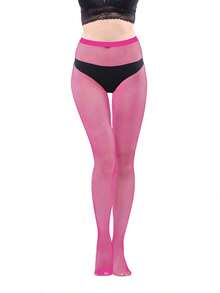 3 pares de meias-calças de rede vazada da moda gótica para uso diário