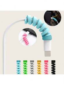 6件套充电线收纳器：完美适配所有手机、电脑及充电器 - 兼容安卓数据线！数据线收纳器