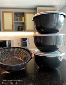 PMG Basin Set With Drainer + 3 Pots Kit - 黑色 - 查看 2