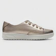 Women's Comfortable Casual Genuine Leather Fashion Sneakers - 老銀 - 查看 2