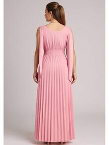 Women Dresses - Baby Pink - View 3
