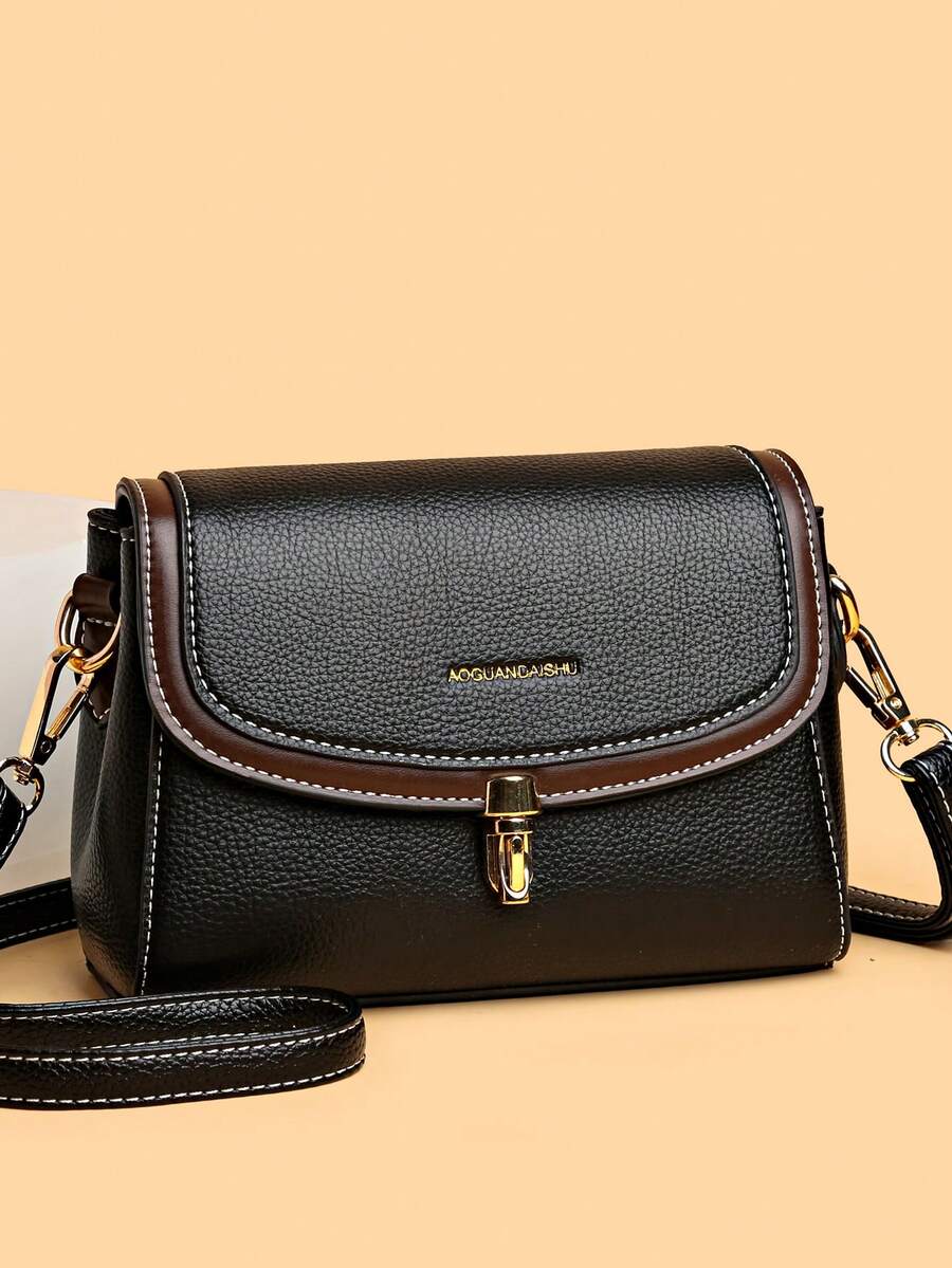 2026 高品质柔软PU皮革斜挎包 女士设计师单肩邮差包 新款女士包包 奢华手提包