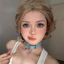 Single-Piece Sweet And Cool Cute Bone Necklace Women, Stylish Choker Collar Clavicle Chain, Couple Neck Chain Accessory Suitable Parties And Gatherings - Kiểu a - Xem 2