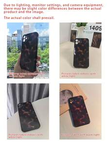 1个PC材质硬壳手机壳,豹纹渐变扎染图案,兼容 16 Pro Max/16/15/12 Pro Max/13/13 Pro Max/14/15/17/16 Pro/11 Pro Max/12,个性化设计,简约时尚保护套,男女通用 - 棕色 - 查看 5