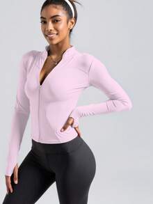 Soyun Damen Sportjacke, geeignet für Outdoor-Aktivitäten, Reisen, Casual-Wear, Partys, Büro und Frühling im Fitnessstudio - Party Punch - Übersicht 8