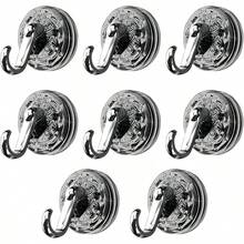 6 Piezas Ganchos de Pared Adhesivos, Ganchos Sin Taladro y Sin Daños, Soporte Fuerte para Cocina, Baño, Oficina, Organizador de Espacios (Color Gris) - Estilo 5 - Ver 8