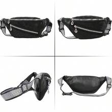 Rionera de piel sinttica con purpurina y diamantes de imitacin para mujeres y nias, 7527+Negro, Una talla, Moda - 7527+Negro - Ver 6