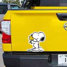 SNOOPY 1 件可爱史努比手捧花卡通贴纸 - 适用于车身、笔记本电脑、手机壳和滑板的防水贴花 - 彩色 - 查看 2