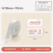 Niimbot Adhesive Thermal Label Transparent Sticker Waterproof White Paper Tape For Niimbot D11 D110 D101 Portable Thermal Printer For Office School Label Maker - Multicolor - View 8