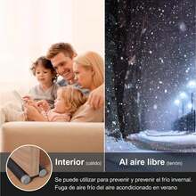 2Piezas Protector y guardapolvo para Puerta,Tapón de Aire para Debajo de la Puerta,impermeable Mejorado Ajustable con Bloqueo de Ruido,Tope de puerta sellador,usado par Aislamiento /Viento/Insectos