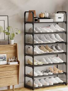 1 件节省空间的可扩展鞋架收纳架，鞋子收纳助手，让鞋子保持整洁 - 彩色 - 查看 10