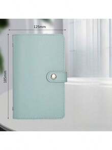 1pc Envelope Office Savings Challenge Loose-Leaf Binder, Money Saving Loose-Leaf Binder, Multifunctional Portable Storage Box. Cash Deposit Book Storage Challenge Book, High-Quality PU Leather, Fixed Internal Pages, Can Store Photos, Stamps, Cash, Bank Cards, Large Capacity, Convenient Storage - Multicolor - View 9