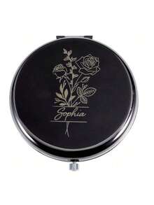 1pc Customizable Personalized Mini Mirror, Bridesmaid Gift, Bridal Wedding Gift, Customized Pocket Mirror, Mother's Day Gift, Back To School Gift, Multifunctional, Decorative, Lettering, Fashion, Modern, Colorful, Cute, Casual, Customized, Personalized, Unique, Ideal Gift For Him, Ideal Gift For Her, Christmas & New Year Gift - Multicolor - View 8