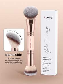 MAANGE 1pc/2pcs/3pcs Professional Dual-Head Facial Makeup Brush,Soft To Touch,Multifunctional Makeup Tool,With Paper Box,Contain Powder Brush,Blush Brush,Concealer Brush,Smudge Brush,Foundation Brush,Contour Brush,Blending Brush,Gentle On Skin,Suitable For All Skin Types,For Perfect For Daily Use And Travel,Gift For Women & Girl,Foundation Brush,Concealer Brush,Blush Brush,Contour Brush,Blush Brush,Bronzer Brush,Powder Brush,Foundation Brush,Blush Brush - Dusty Pink - View 5
