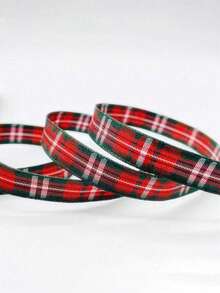 5 mètres/10 mètres Ruban à motif quadrillé avec bande de soie pour la décoration des cheveux, ruban d'emballage pour boîte-cadeau DIY, ceinture tressée faite main pour la Saint-Valentin, Noël, décorations de Noël, pyjamas de Noël, cadeaux de Noël, décoration de Noël