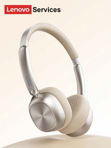 Lenovo 联想LE600复古蓝牙耳机，大振膜空间音频，AAC高清音质，蓝牙6.0低延迟，适合游戏、运动、时尚，兼容智能手机和电脑的无线耳机