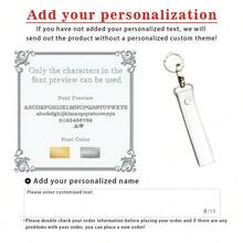 1 Stück personalisierter großer Ring Schlüsselanhänger - Individualisierte Schlüsselanhänger - Handschlaufen Schlüsselanhänger - Taschendekoration - Autohaken - Geschenke für sie - Mode Schlüsselanhänger - Weihnachtsgeschenke, nur Schriftzeichen, Sonderzeichen können nicht individualisiert werden, Multifunktional, Dekorativ, Wiederverwendbar, Exquisit, Stilvoll, Hochwertig, Farbig, Modern, Individuell, Personalisiert, Einzigartig, Wohndekoration, Wohndekoration, Warme Atmosphäre, Herbstliche Wohnungsauffrischung, Wohnharmonie