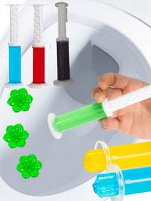 12朵小花洁厕灵凝胶厕所除臭剂异味清洁马桶灵宝卫生间香氛除垢清洁剂 - 彩色 - 查看 12