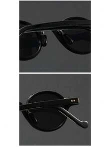 Orange retro kleine runde Brille für Frauen und Männer, klassisch, Luxus-Markendesigner, populäre Steampunk-Töne, Hip-Hop-Mode-Brille