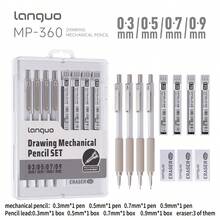 1pc Soft Grip Automatic Mechanical Pencil, 0.3mm/0.5mm/0.7mm/0.9mm Options, For Drawing, Sketching, Art Students, Graphic Design, High-Quality Retractable Pencil With Lead Refill